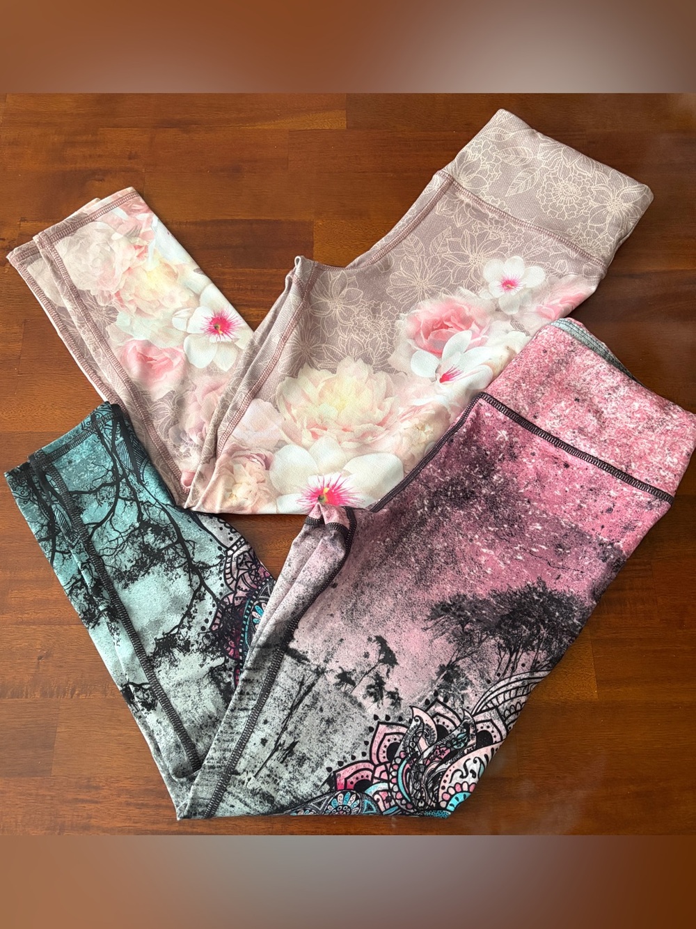 Evolution And Creation 23” Leggings Bundle Floral & Boho Elephant Prints
